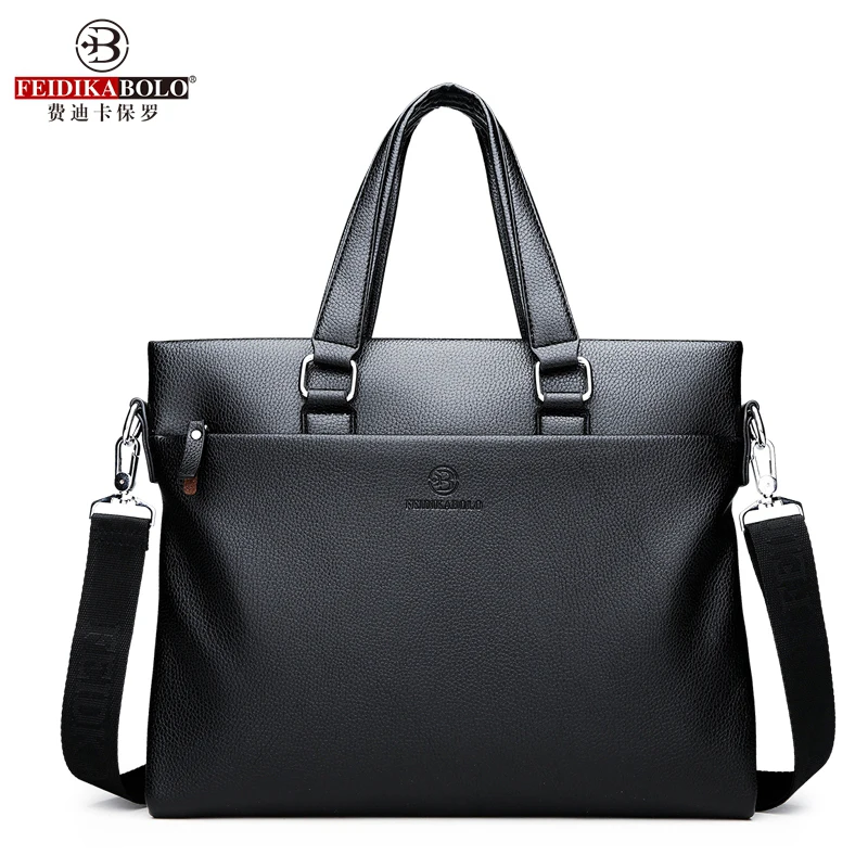 Новая модная мужская сумка, деловая мужская сумка, вместительная сумка для компьютера, модная черная Мужская сумка через плечо, деловые портфели
