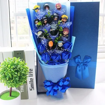 

New Naruto Hinata Action Figure Flower Bouquet Hyuuga Hyuga Lions Fist Jiraiya Minato Saruka Model Toy For Kid Boy Birthday Gift