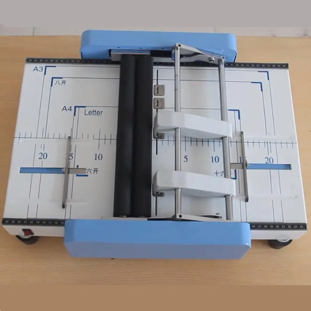

A3 electric stapler folding machine electric creasing machine card folding machines, color pages dashed machine 220V