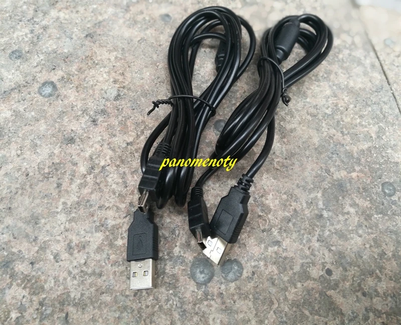 500 개/개 빠른 배송 1.8m Longth 미니 USB 케이블 5 핀 충전 케이블, PS3 게임 패드용 마그네틱 링 포함