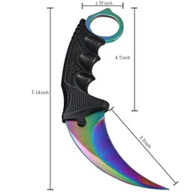 New Arrival Camping Tool Slaughter CS GO Fade Counter Strike Karambit Handmade Knives Hunting Fighting Tactical Survival Knife