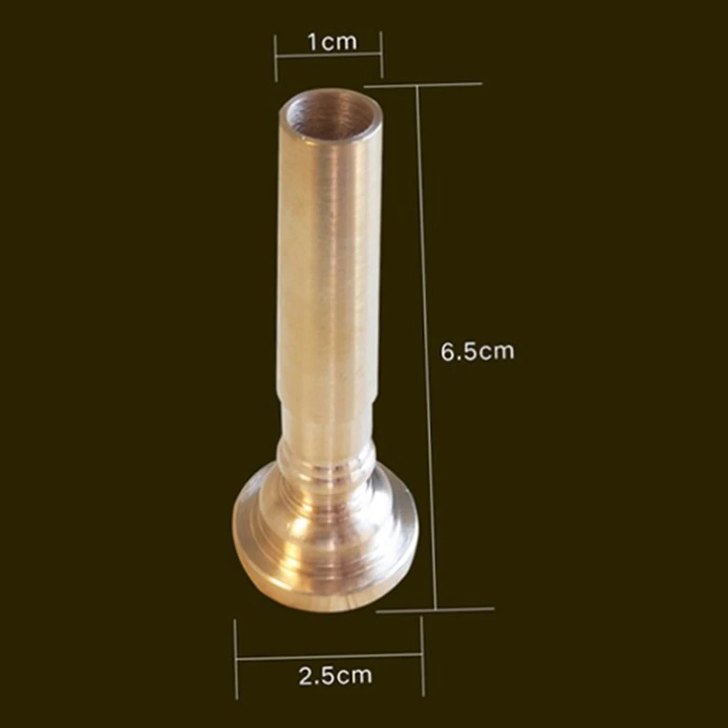 Brass Trumpet Bugle Mouthpiece for Trumpet Bugle PartsReplacement Accessory Suitable for Bugle Trumpet Marching Band Performance