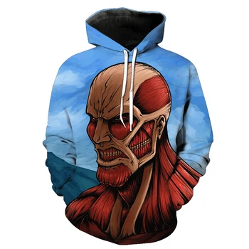

2019 New Fashion Sweatshirt Men / Women 3d Hoodies Print muscle monster anime pattern Slim Unisex Slim Stylish Hooded Hoodies