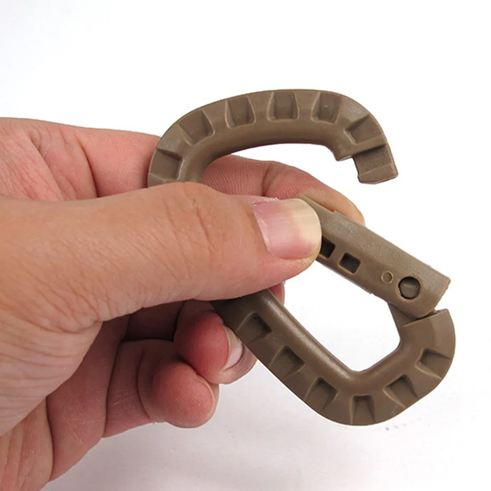 

Multipurpose Carabiner D-Ring Locking Hanging Hook Tactical Link Snap Keychain for Outdoor Camping Hiking Safety Survival #45