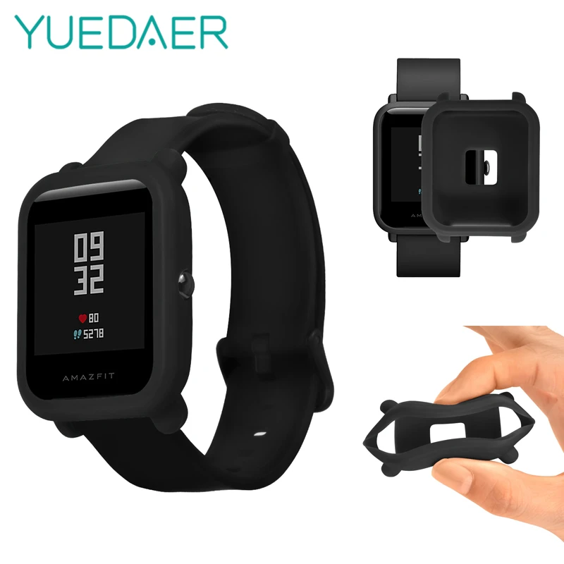 Мягкий силиконовый защитный чехол YUEDAER для Xiaomi Huami Amazfit Bip Bit youth watch полный amazfit