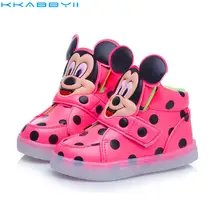 Hot Fashion Brand Boys Girls LED font b Light b font font b Shoes b font