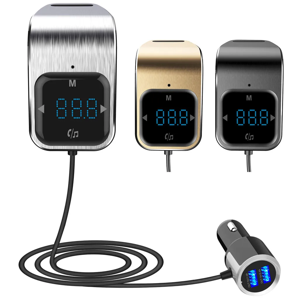 FM трансмиттер BC39 Aux модулятор Bluetooth автомобильный комплект громкой связи