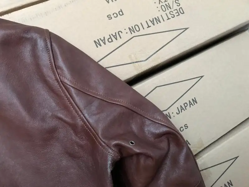 Классическая мужская куртка из натуральной кожи казака, коричневая короткая стильная куртка из воловьей кожи Эйнштейна. Винтажное тонкое кожаное пальто
