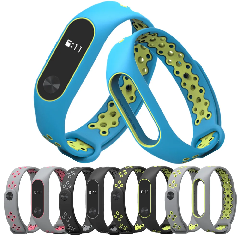Спортивный силиконовый браслет для xiaomi Mi band 2 Band ремешок на запястье Xiaomi mi