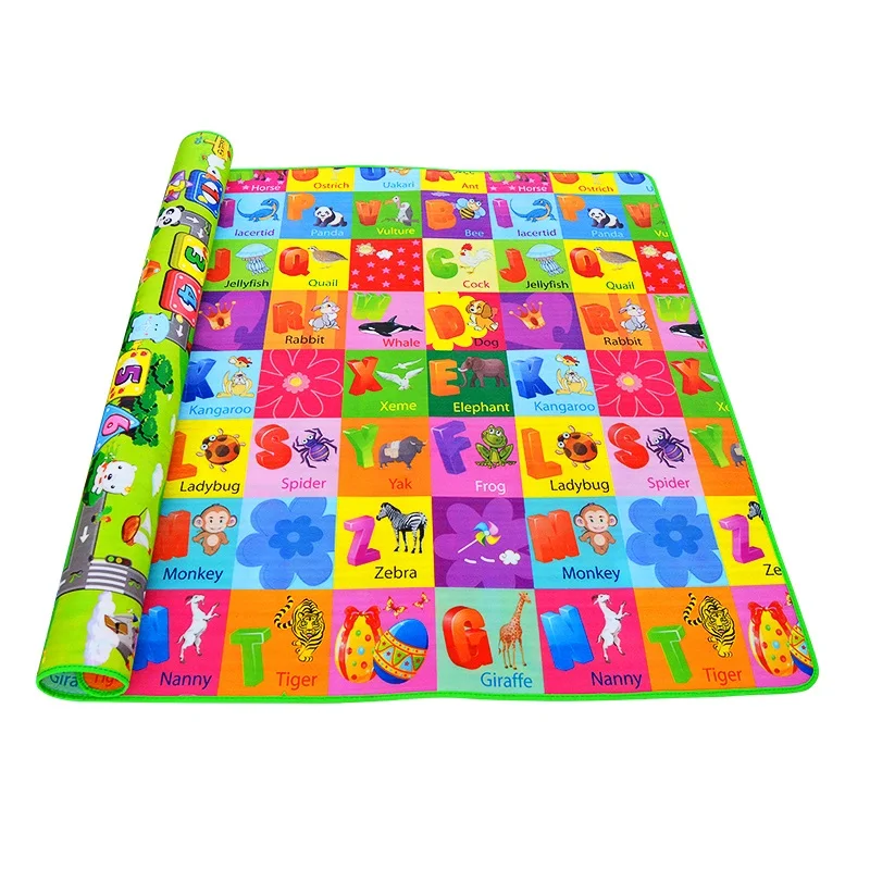 Hot Sale!! Baby Playing Mats Soft EVA Foam 0.5cm Thickness Double Side Cartoon Patterns Child Carpets For Kids Crawling Gym Mats 1