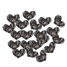 20pcs Heart Shape Nipple Covers Disposable Breast Petals Sexy Lace Tape Stick on Bra Pad Pastie for Women Intimate Accessories