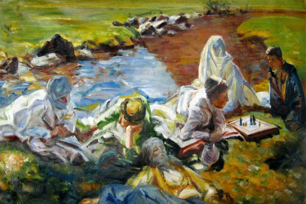 Cheap Office Wall Paintings Dolce Far Niente by ohn Singer Sargent