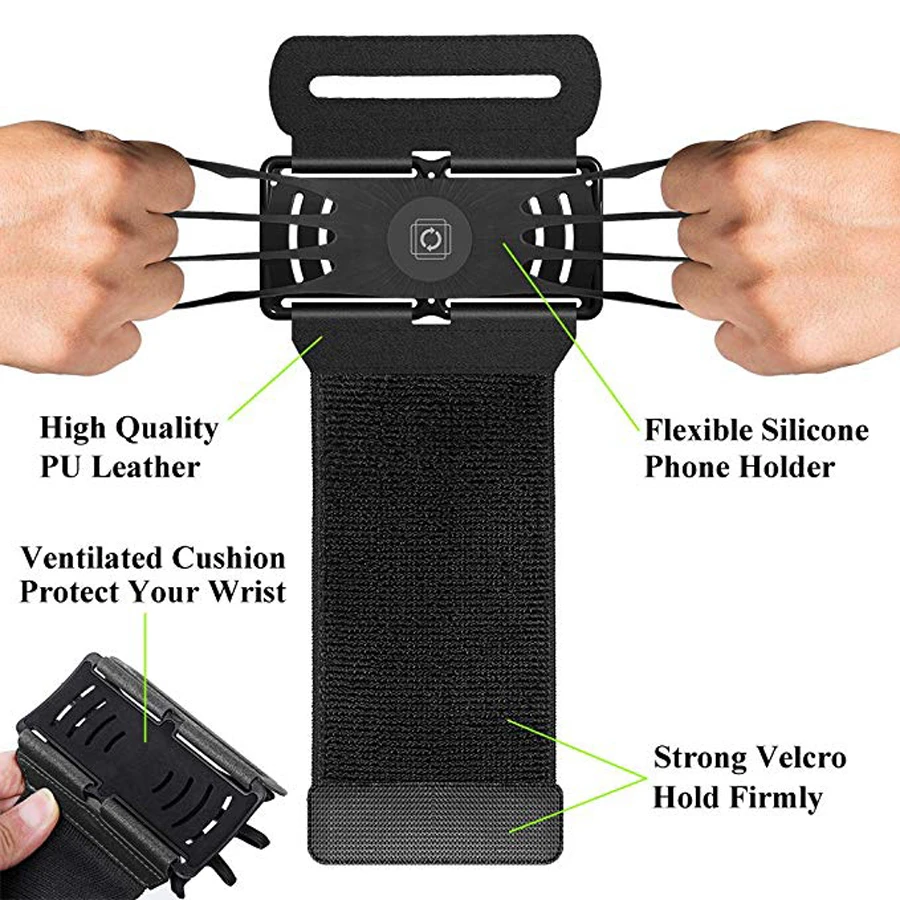 4-6,2 дюймов, Беговая сумка для телефона, держатель для бега, чехол для мобильного смартфона, повязка на запястье, спортивный пояс для фитнеса, сумка для бега