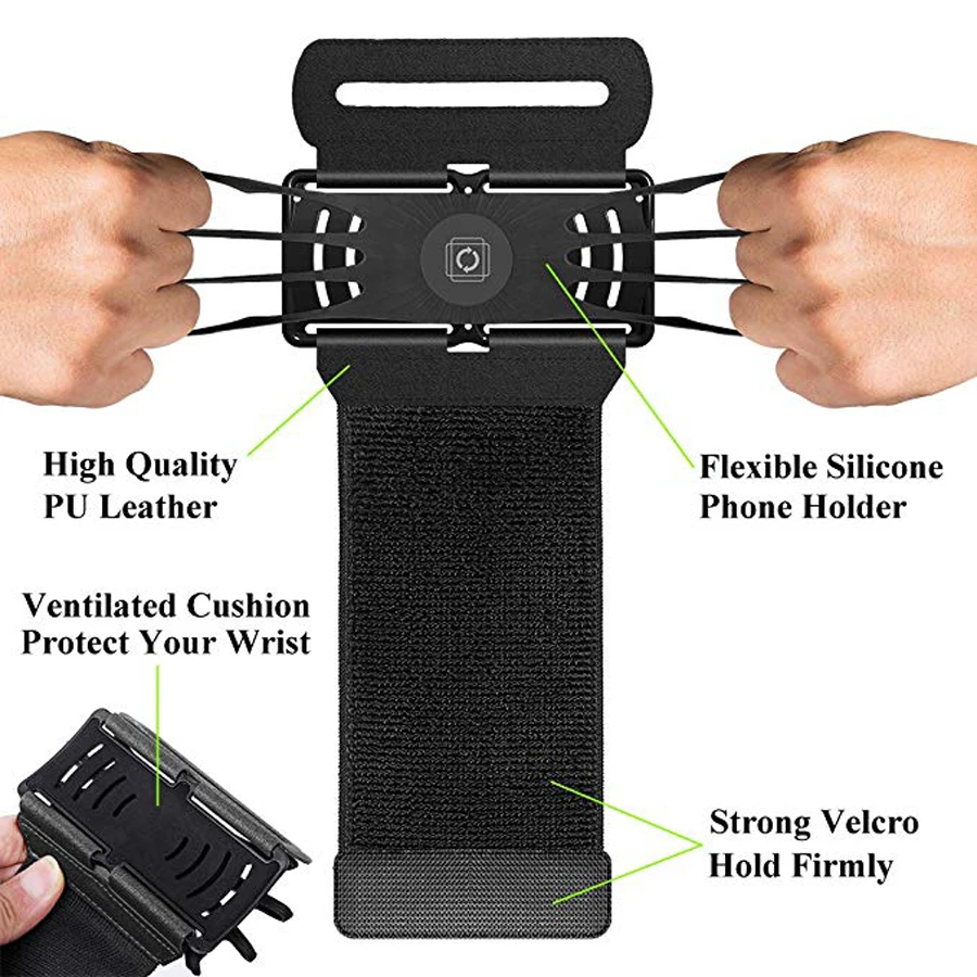4-6,2 en correr teléfono titular de la bolsa de correr de la bolsa móvil Smartphone muñeca brazo banda Deporte Fitness cinturón Trail Running fanny Paquete de bolsas