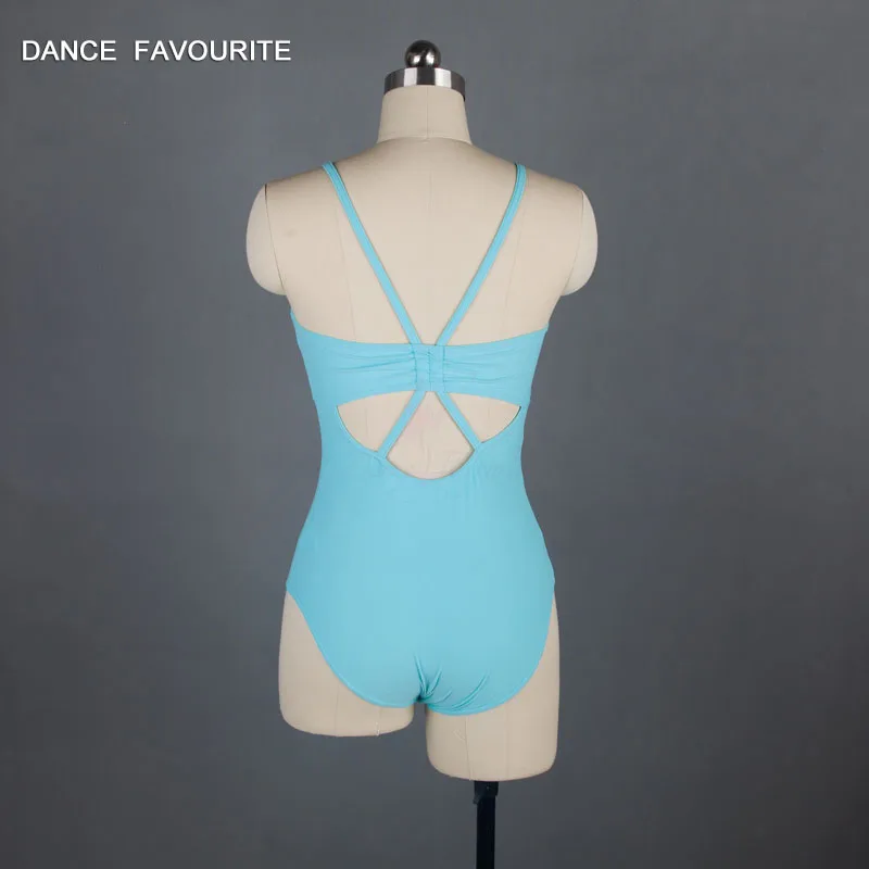 Дизайн матовой лайкра балетные трико шесть цветов Женская танцевальная одежда для взрослых балерина трико - Цвет: Pale blue