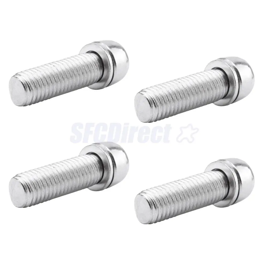8pcs Bicycle Stem Screws Water Bottle Cage Bolts Socket Screws Silver M5 M7