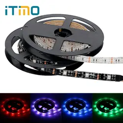 Itimo 1 м 2 м RGB Светодиодные ленты Водонепроницаемый 5 В ТВ Задний план свет DIY украшения дома 17key rf контроллера usb праздник Светодиодное