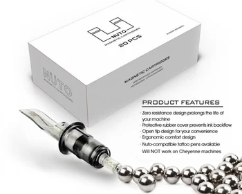 

NUTO Magnetic Cartridge Tattoo Needles #12Magnum Shader Cartridges