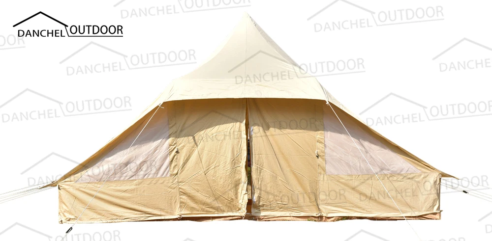 

DANCHEL OUTDOOR 4*5m touareg tent cotton canvas bell tents , fabric 285gsm and 360gsm for choice