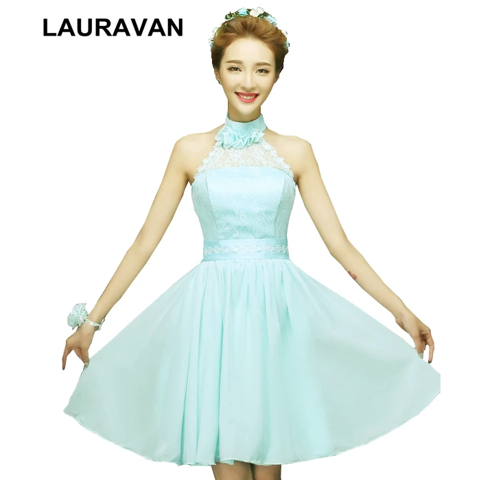 light blue green dress