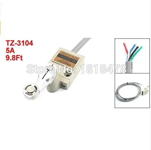 

TZ-3104 9.8Ft Momentary Roller Lever Plunger Limit Switch SPDT NO+NC TZ-3104