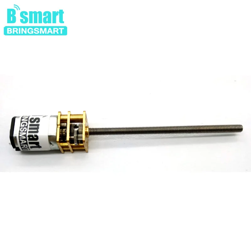Bringsmart M3 винт 55 мм вал с резьбой 3 В 12 постоянного тока 15/30/60/100/150/200/250/300/600 об/мин мини
