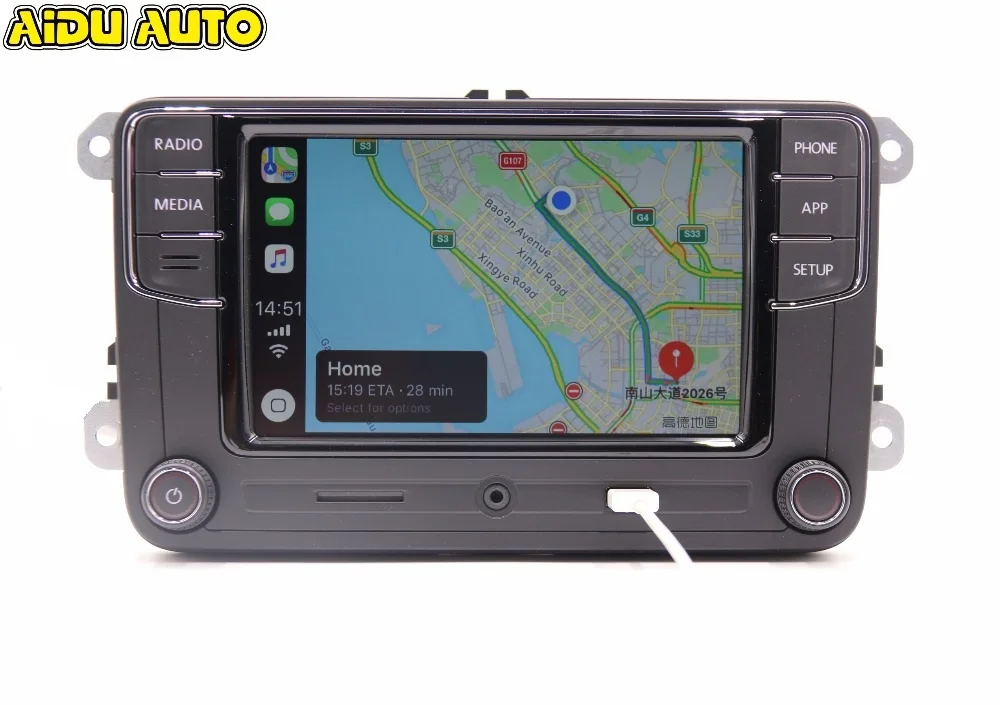 RCD330 RCD330G Plus Carplay MIB радио для автомагнитола VW Golf 5 6 Jetta MK5 MK6 CC Tiguan Passat B6 B7 поло touran 6RD035187B Mirrorlink 1 ГБ