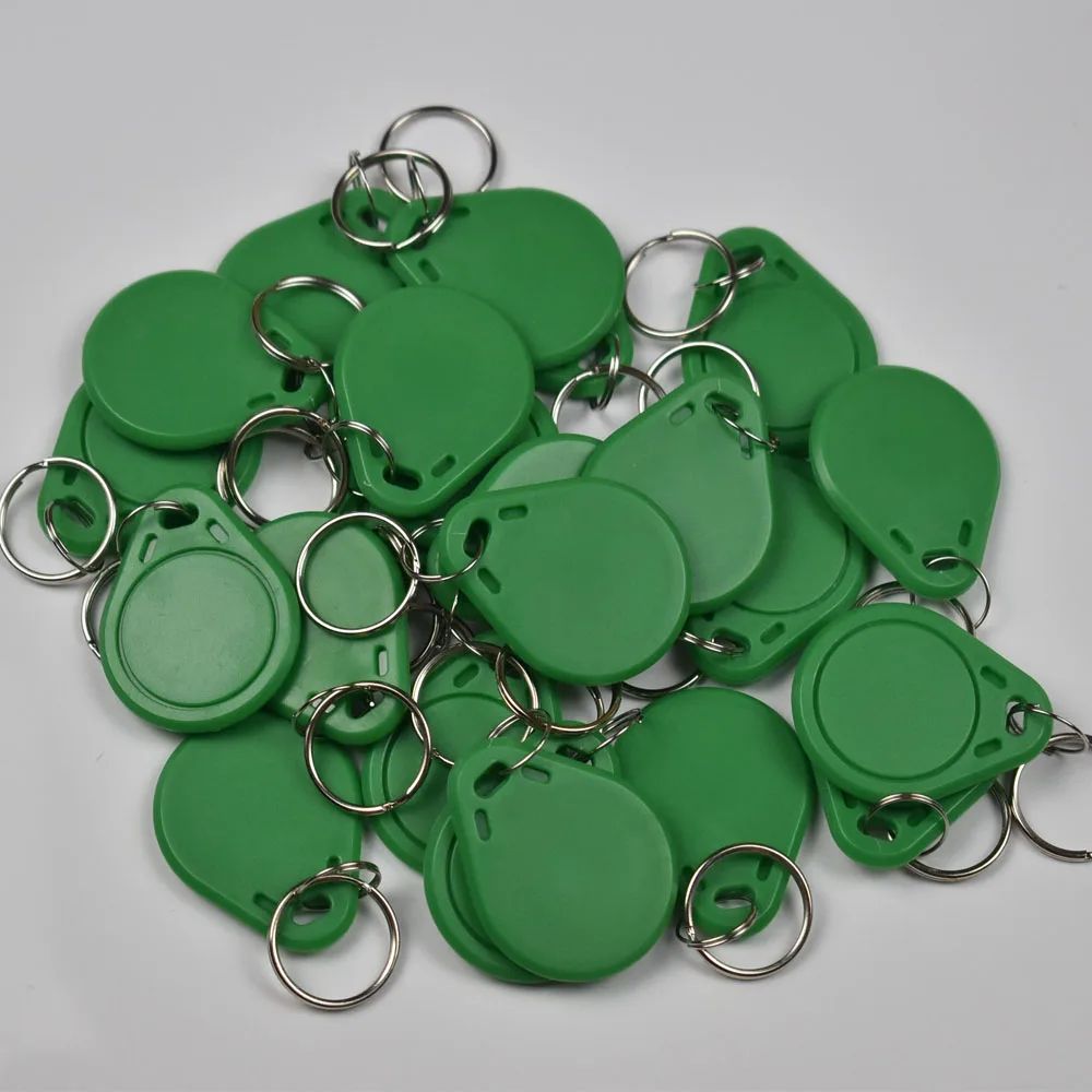 100pcs/bag RFID 13.56MHz proximity NFC tags NTAG213 keyfob tag for all