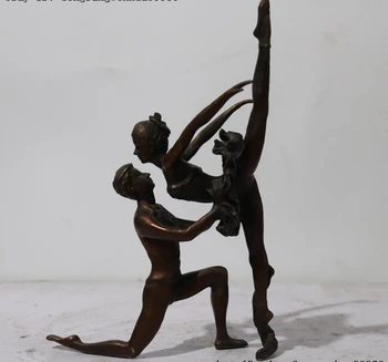 

Western Bronze Copper Men and women Dance Artist Statue Art Deco Sculpture