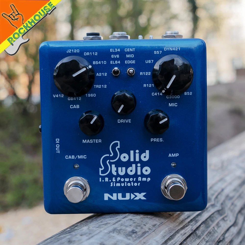 NUX Solid Studio IR Loader Effects Pedal Cabinet Simulator Microphone Simulator Guitar Pedal IR & Power Amp simulator