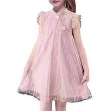 Платья для маленьких девочек, детская одежда симпатичный чонсам, шифоновое платье вечерние платья принцессы с кружевами для малышей Летняя одежда 8, 10, 12 лет