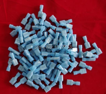 

50piece/bag Double Crimp Nylon Full-insulating Female terminl 16-14AWG(1.5-2.5 square meter) FDFNY2-250 blue color