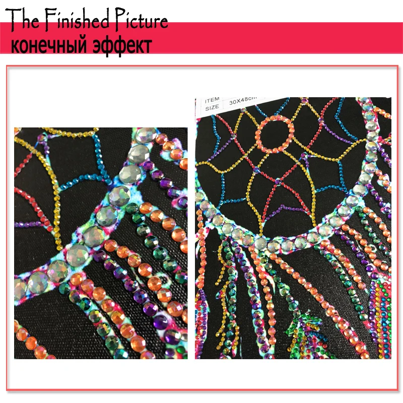 RUBOS DIY 5D Diamond Embroidery Dreamcatcher Butterfly Diamond Painting Crystal Bead Mosaic Picture Rhinestone Handicraft Gift (11)