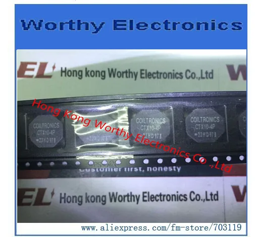 

Free shipping 10PCS/LOT CTX10-4P-R CTX10-4P CTX10 4P INDUCT ARRAY 2 COIL 9.88UH SMD