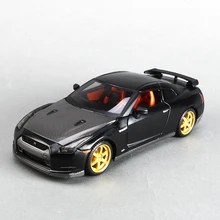 Maisto 1:24 литая под давлением модель автомобиля Skyline GTR R35 матовый черный металл гоночный автомобиль играть коллекционные модели спортивных автомобилей игрушки для подарка