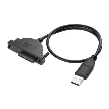 

USB2.0 to Mini SATA 7+6 13Pin Adapter Converter Cable For Laptop PC CD/DVD ROM Slimline Drive 480Mbps