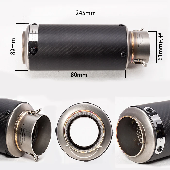 Motorcycle modified accessories Exhaust pipe Z1000 R6 for Kawasaki ZX6R