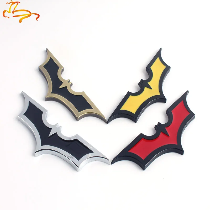 

3D Cool Metal bat auto logo car styling car stickers metal batman badge emblem tail decal motorcycle car accessories automobiles