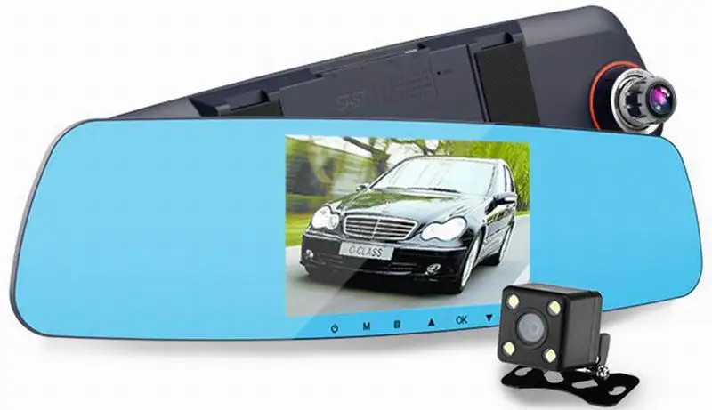 

Ouchuangbo 5.1 inch 1080P rear mirror DVR recorder Support loop recording t motion detection