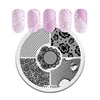 PICT YOU Nail Stamping Plates Round Lace Patterns Stainless Steel Grid Flowers Lace Nail Design Stamp Stencil Nail Image Plate ► Photo 3/6