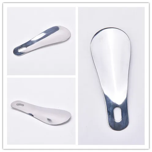 1PCS Stainless Steel Metal Shoe Horn Spoon Brace High Quality Portable Professional Mini Silver Shoehorn Support