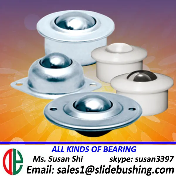 Ball transfer unit steel+nylon BTU bearing nylon POM flange light duty