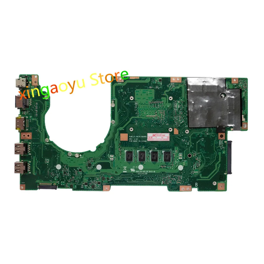Для ASUS K501L K501LX K501LN A501L материнская плата i3-5005U 4G Встроенная Материнская плата Протестировано