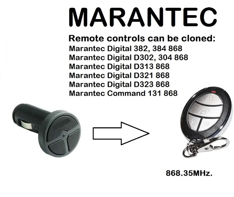 

MARANTEC Digital D323 868 Universal Remote Control Duplicator 868.35MHz