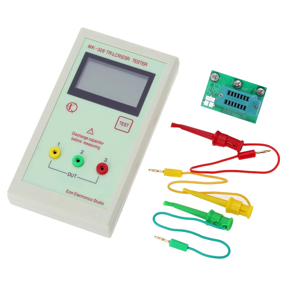

MK-328 Transistor Tester Capacitor ESR Inductance Resistor Meter LCR NPN PNP MOS