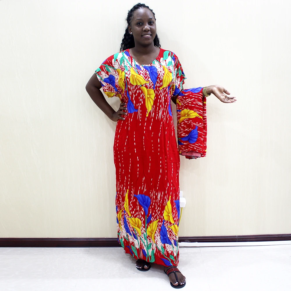 Модная африканская женская одежда желтое хлопковое Повседневное платье Дашики в африканском стиле