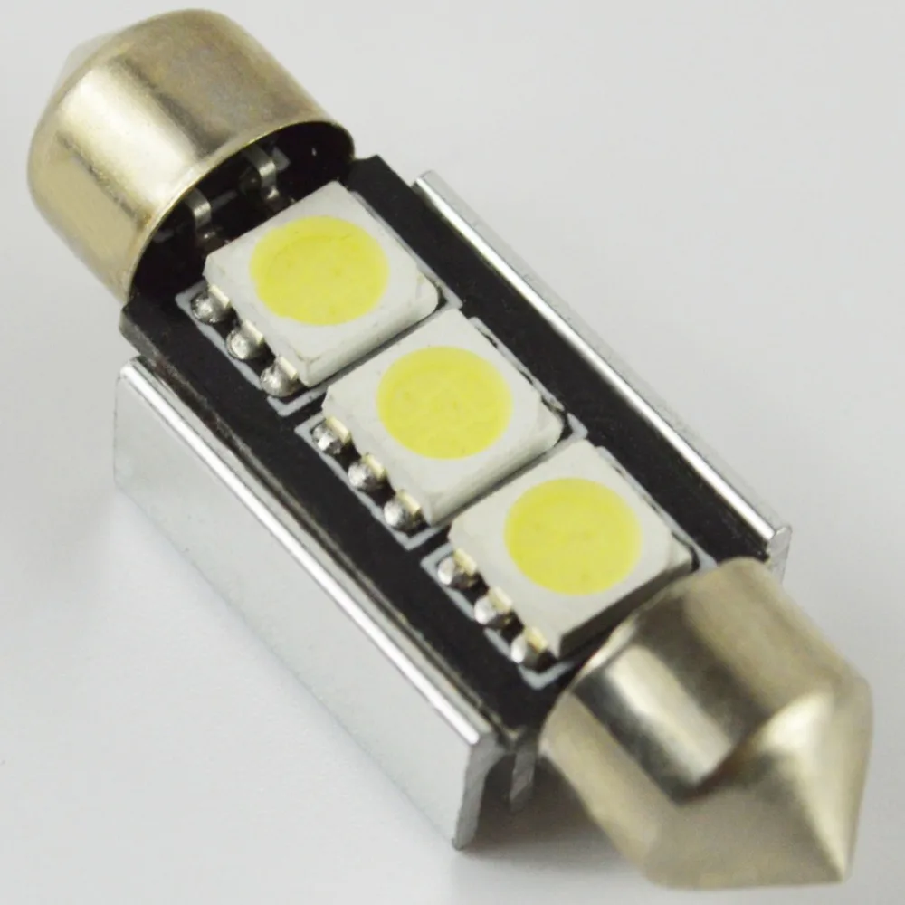 

1pc Led Festoon CANBUS Error Free C5W 3smd 5050 36mm 31mm 39mm 41mm For interior Lights car external light 12V