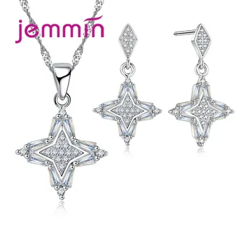 

Antique Flower Overlapping Pendant Jewelry Set 925 Sterling Silver Fine Jewelry For Elegant Women Ladies Gift.