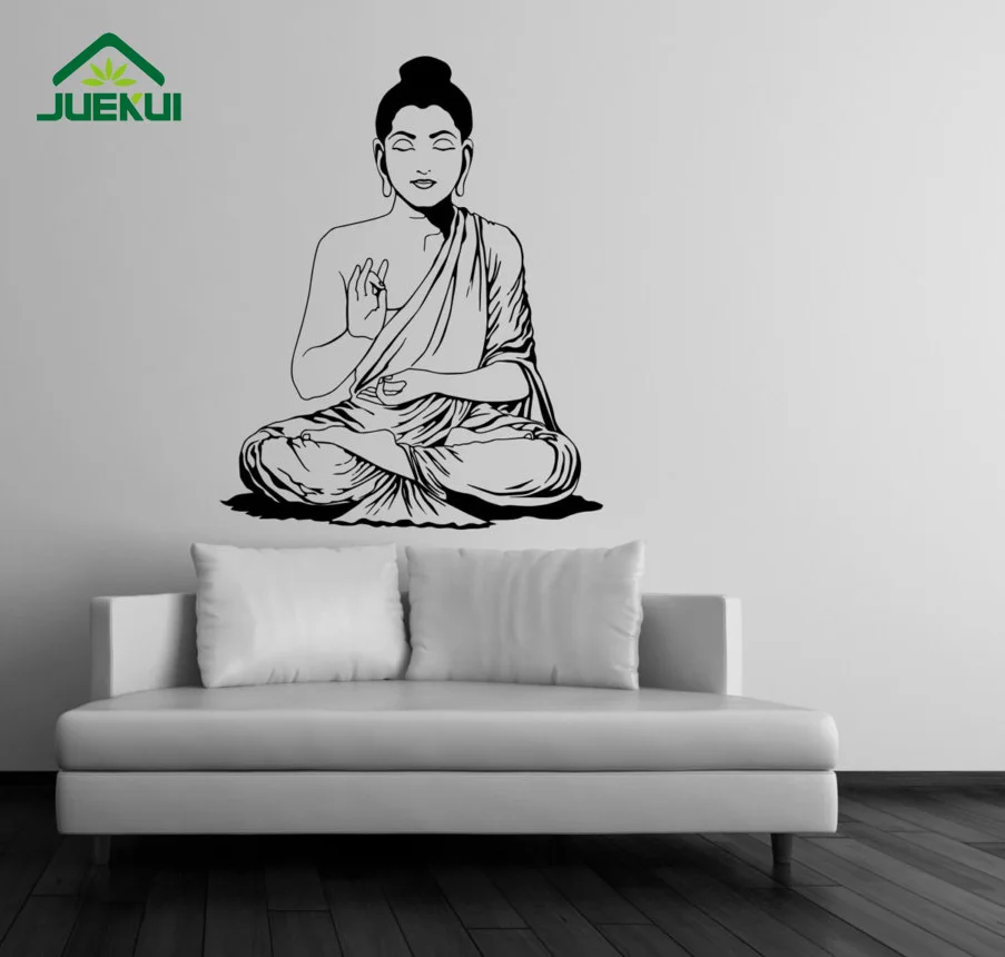 Buddha God Buddhism Stencil Art Gift Wall Stickers for Living Room