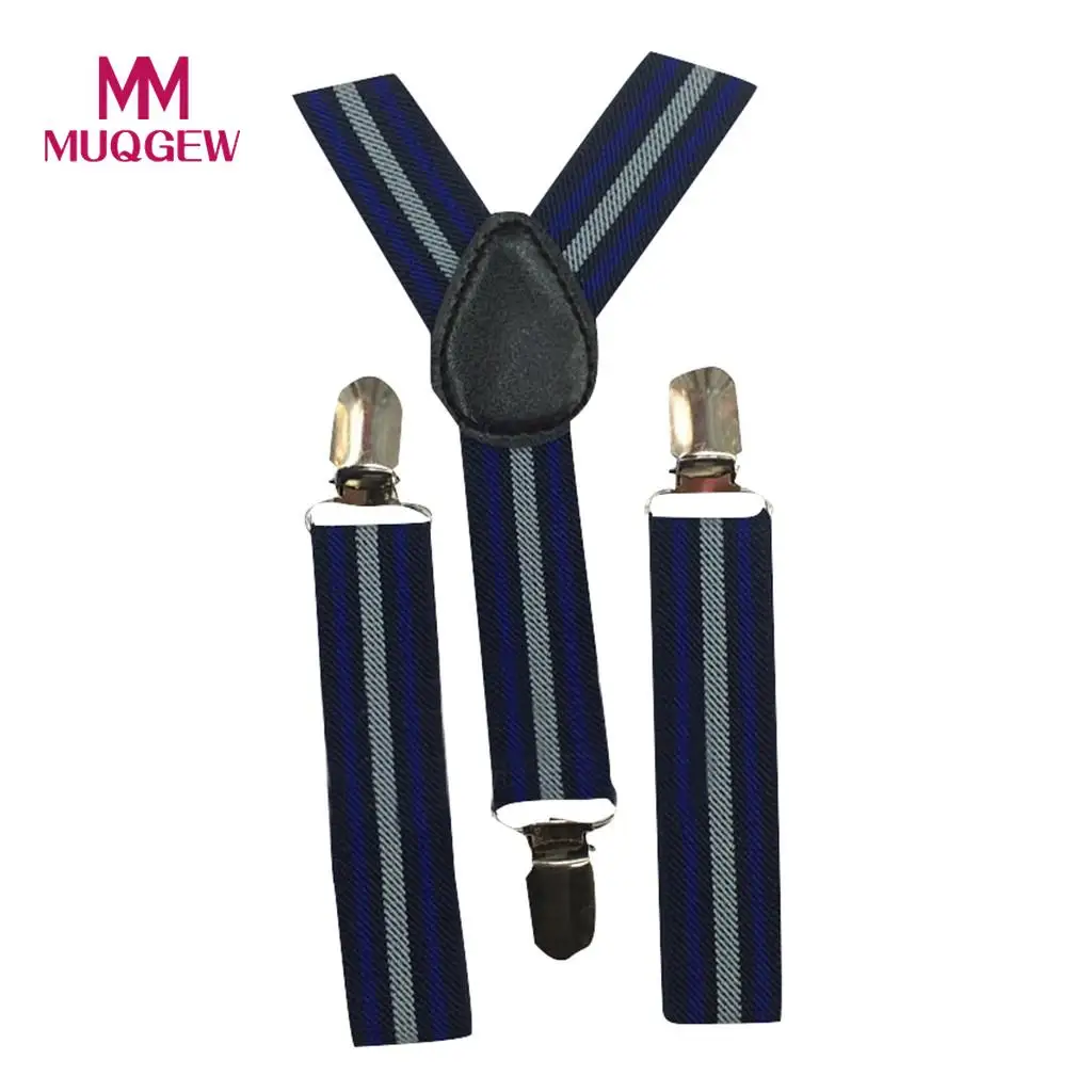 

MUQGEW 2018 Kids Baby Boys Wedding Matching Braces Stripe Suspenders and Luxury Suspenders toddler Ties Sets Elastic #WS